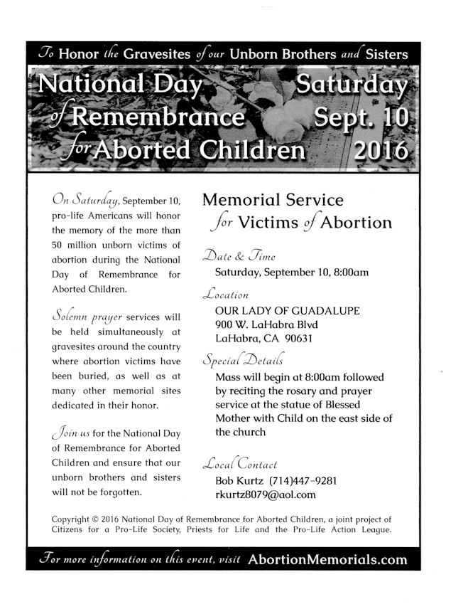 Aborted Children Remembrance-650